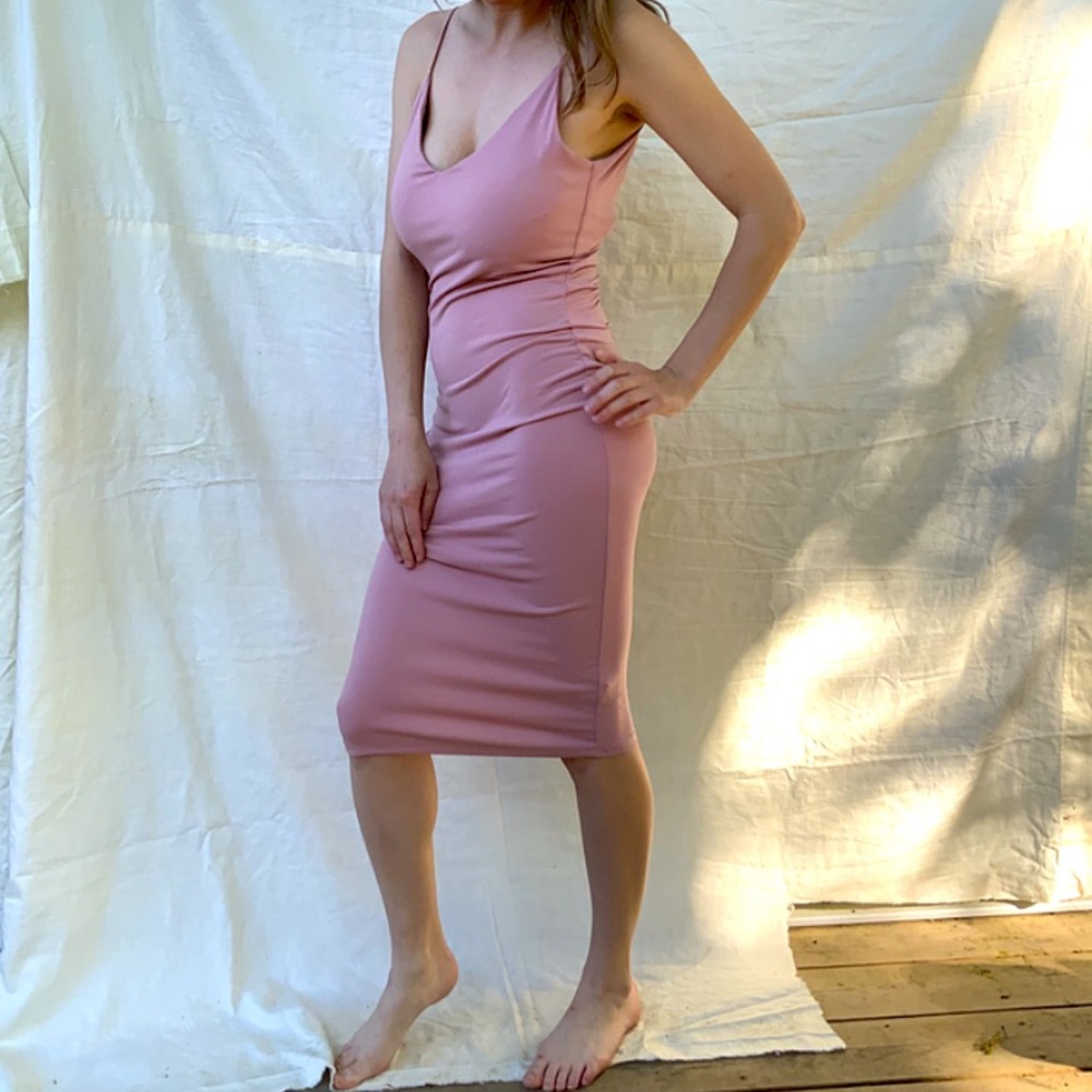 Sexy pink maxi